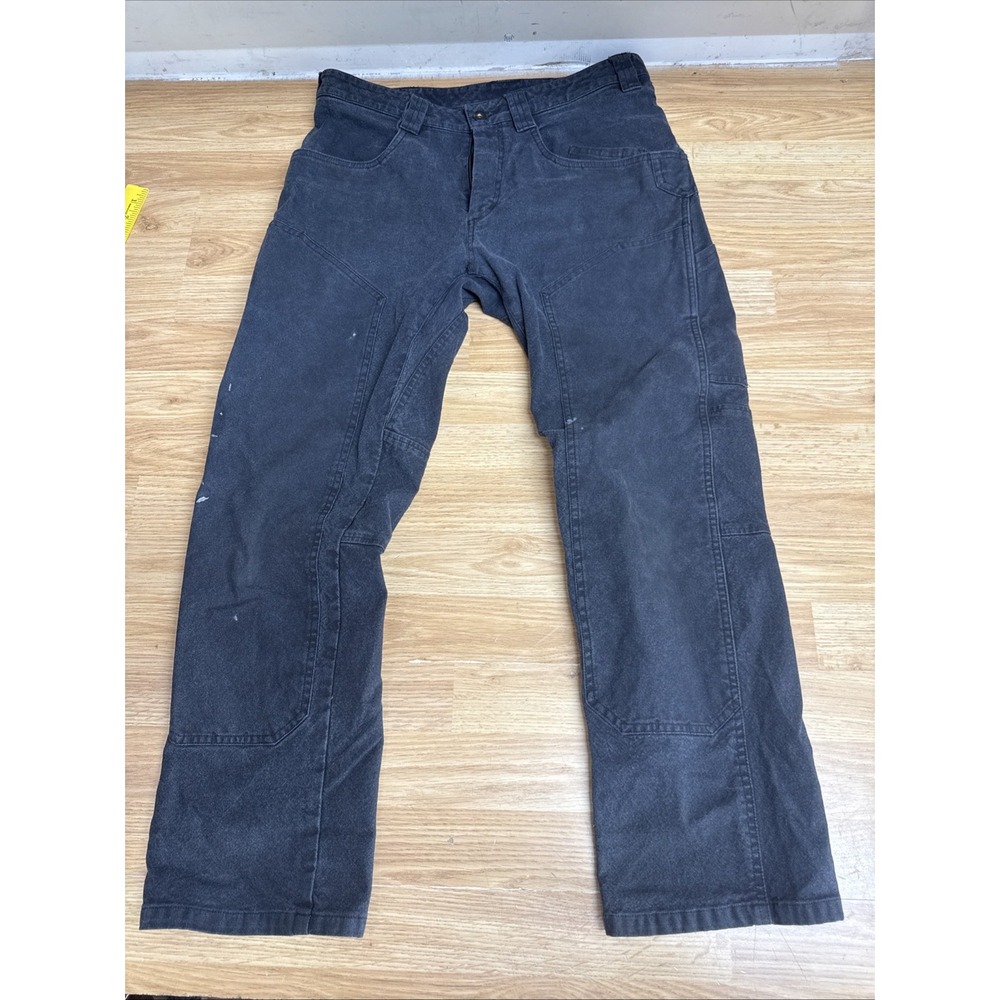 1620 Double Knee Cordura Utility Work Pants Men's 34x29 Black Slim Fit USA